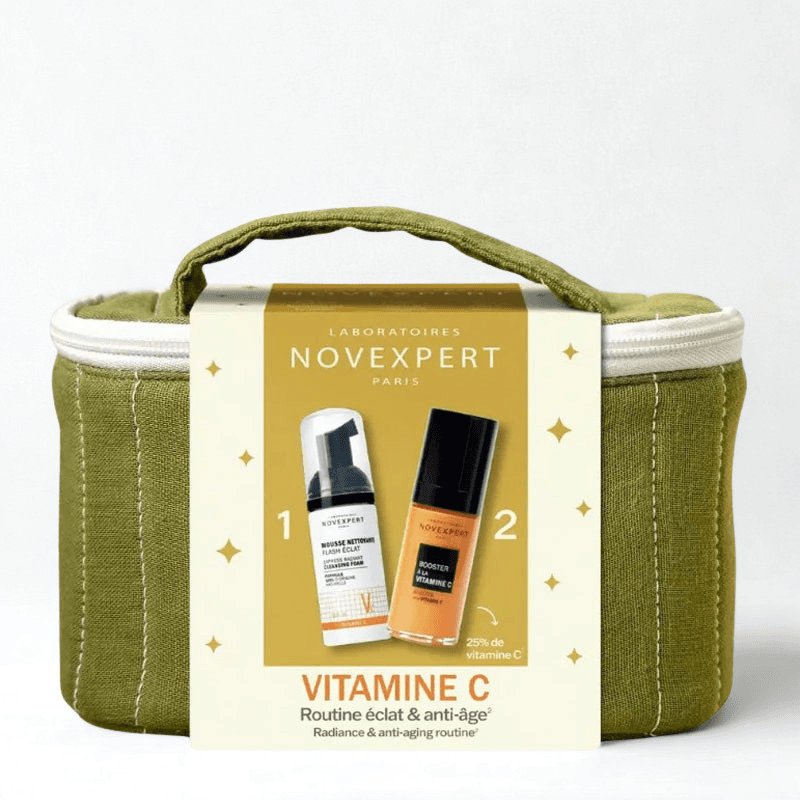 Novexpert COFFRET SERUM BOOSTER A LA VITAMINE C +MOUSSE NETTOYANTE FLASH ECLAT 40ML