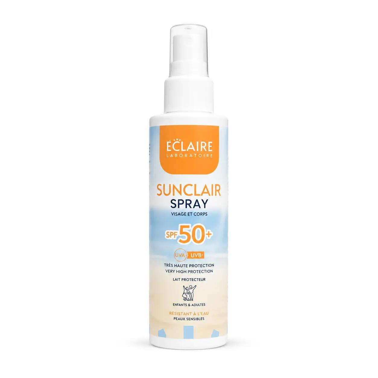 ECLAIRE SUNCLAIR ÉCRAN SOLAIRE VISAGE CORPS SPF 50+ ENFANT ADULTE