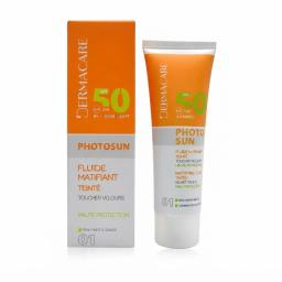 DERMACARE PHOTOSUN SPF 50 TEINTÉE PEAU GRASSE 01