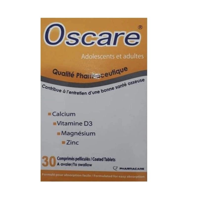 PHARMACARE OSCARE VIT D3 CALCIUM 30 COMPRIMES