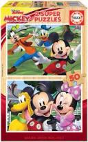 PUZZLE EN BOIS 2*50 MICKEY&FRIENDS