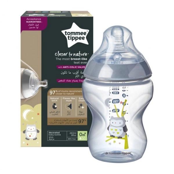 TOMMEE TIPPEE BIB GRIS0M+
