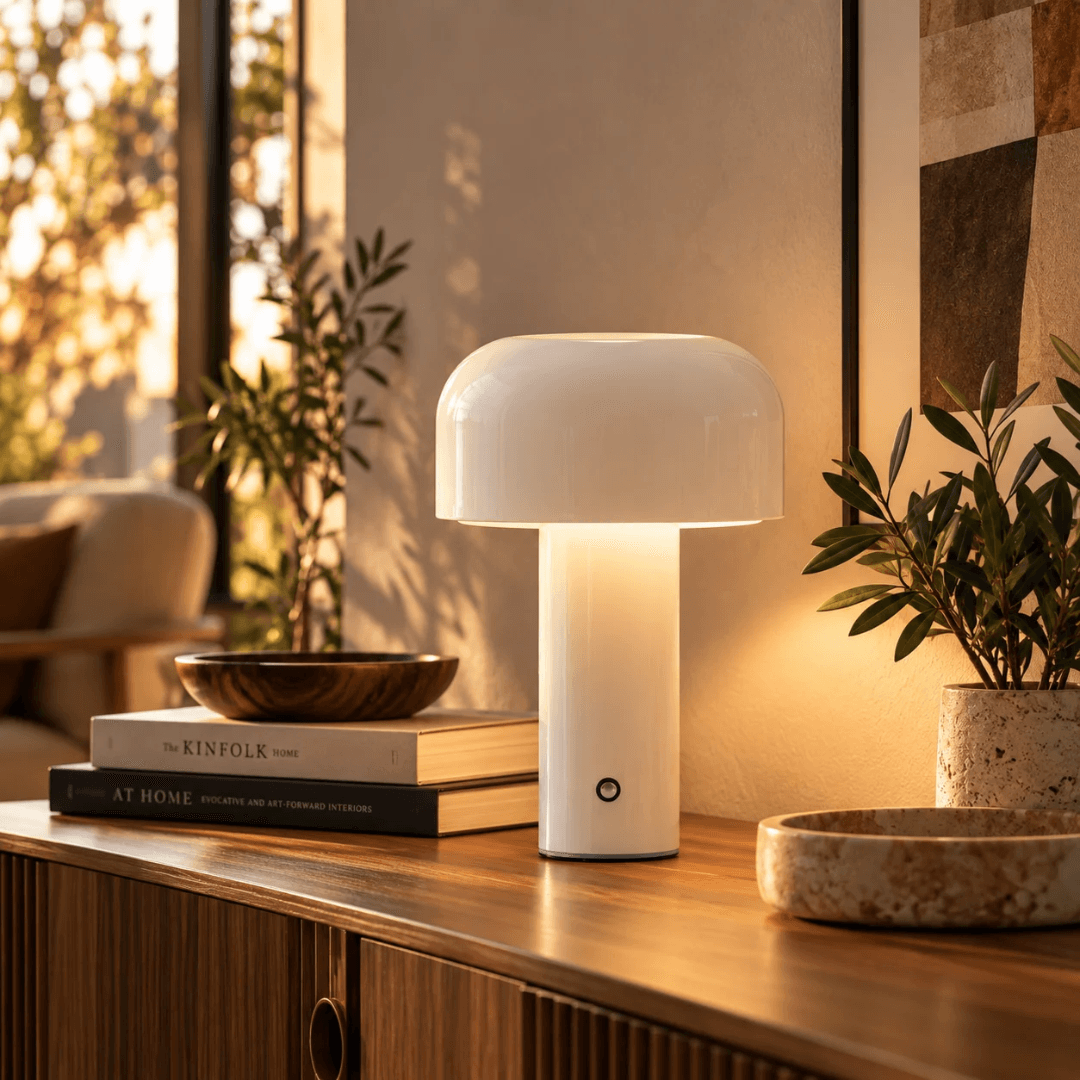 poser Lampe champignon sans fil