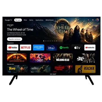 Google Téléviseur ECOSAT 55" TV Qled 4K UHD