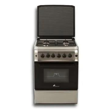 Mont Blanc Cuisinière à Gaz 4 Feux REX 6060 Inox