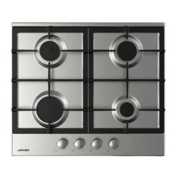 JOKER Plaque JP-604F 4 Feux 60cm -Fonte Inox