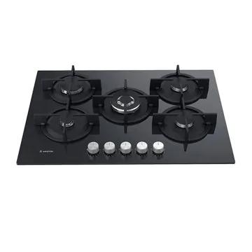 Ariston Plaque de Cuisson AGS 72S BK -75CM-5 Feux
