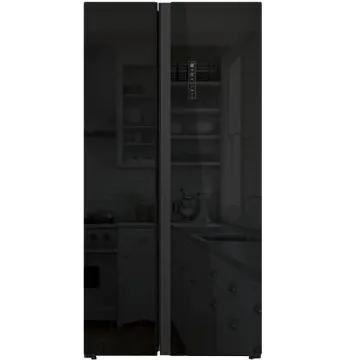 Side By HYUNDAI Inverter 617 Litres NoFrost verre Foncé