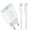 WUW Chargeur T79L PD3.0 20W + Cable Type-C vers Lightning