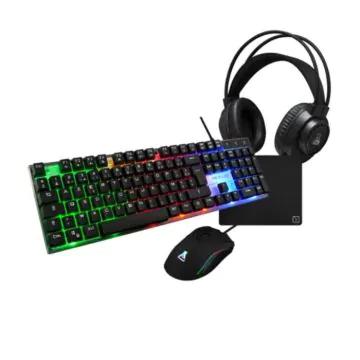gaming 4 en 1 G-LAB Clavier + Souris + Tapis + Casque