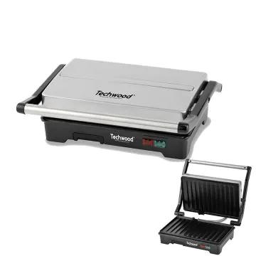 Techwood Appareil à Panini Grill TPG-1756 750W Inox