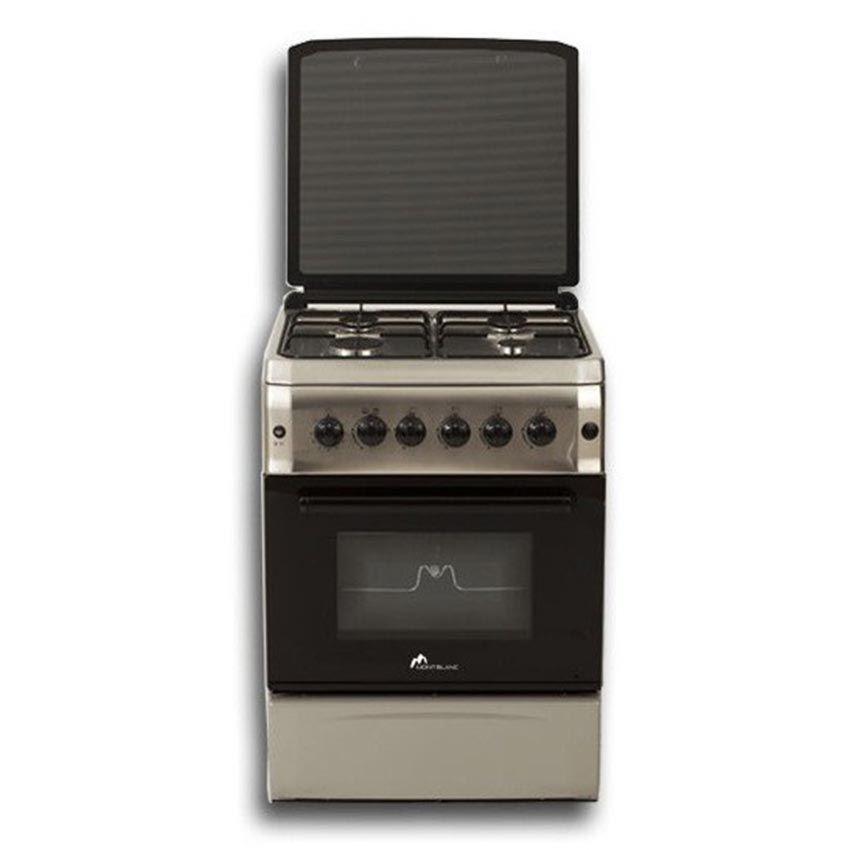Mont Blanc Cuisinière à Gaz 4 Feux REX 6060 Inox