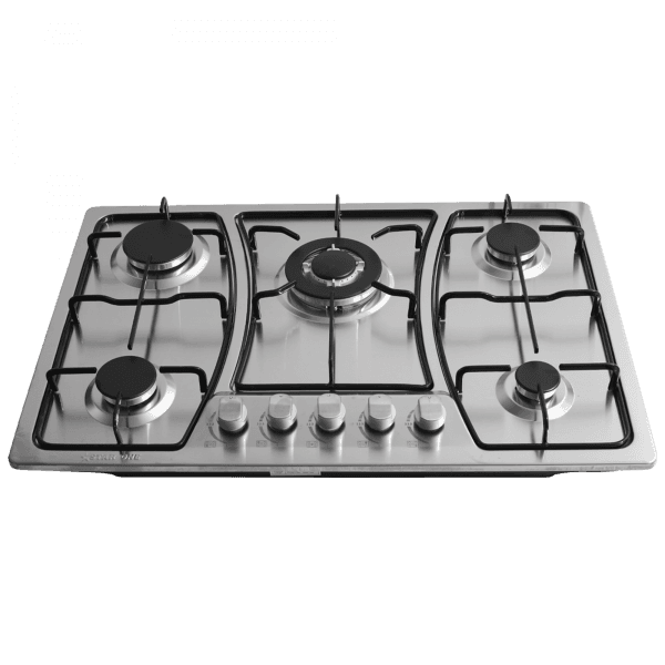 STARONE Plaque 5 Feux Inox