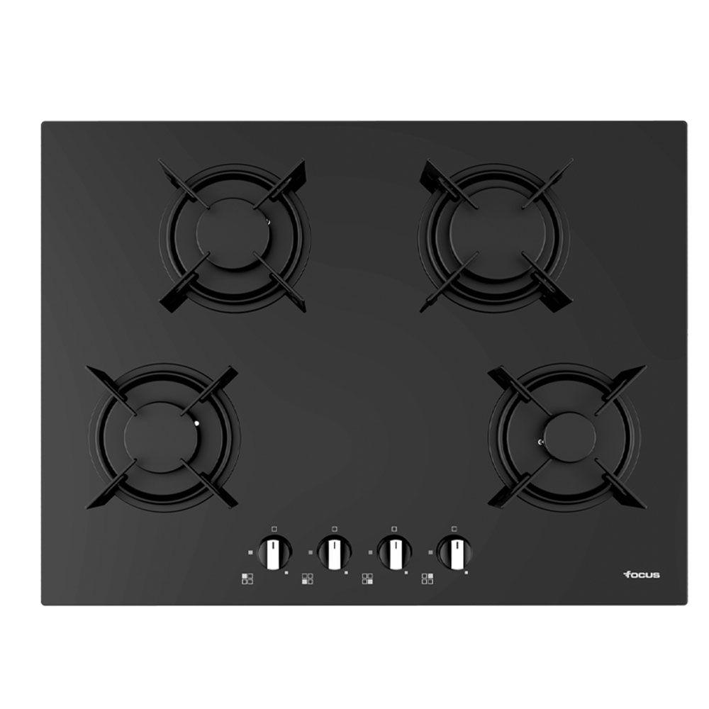 Focus Plaque de Cuisson 4 Feux Gaz 70 cm Vitro F410B