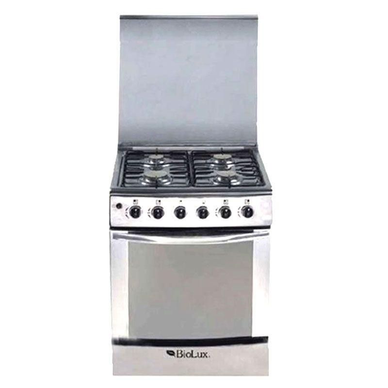 Biolux Cuisinière M-6060-XTBR 60cm 4 Feux 60cm Inox
