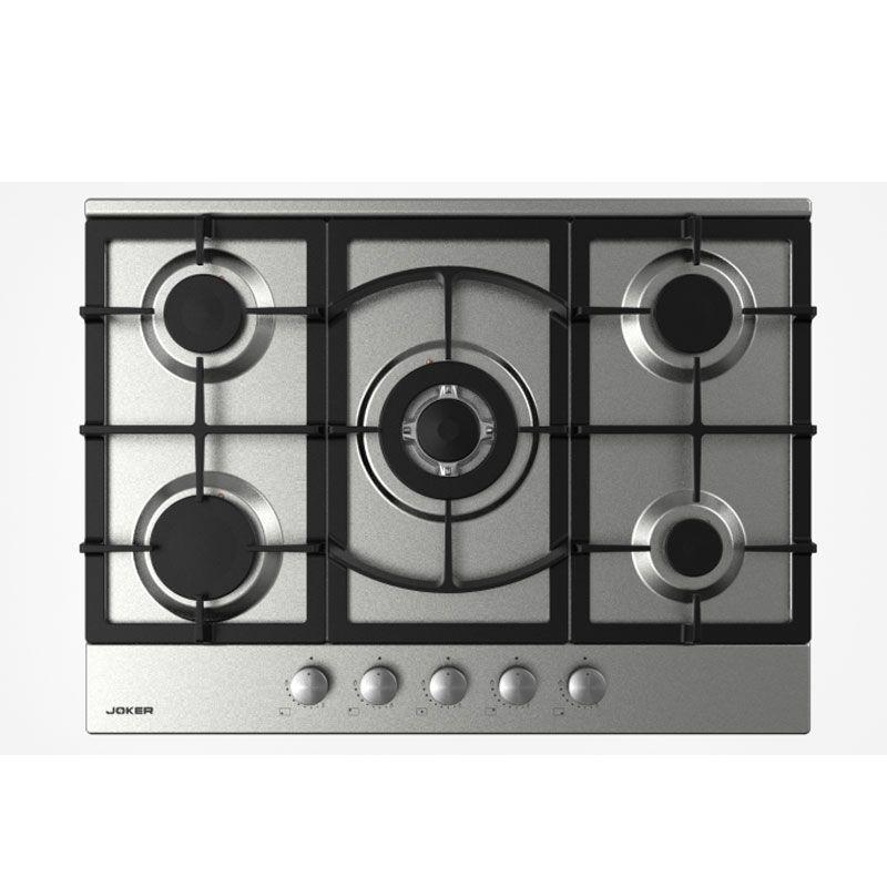 JOKER Plaque 5 Feux 70Cm JP-705F Inox