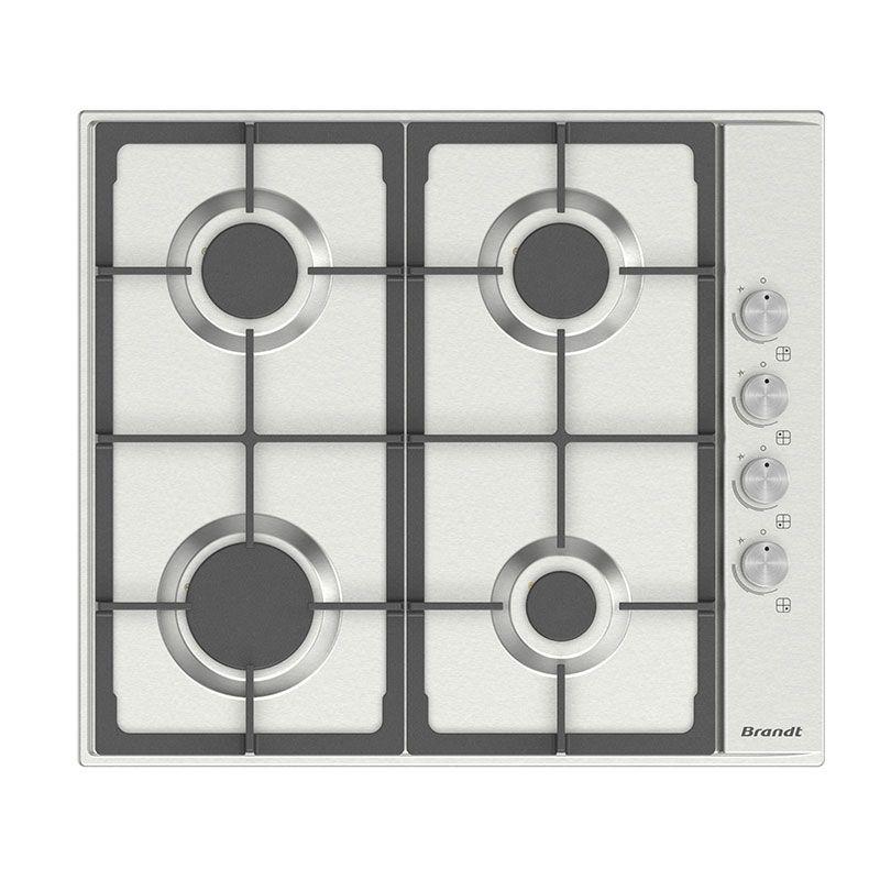 Brandt Plaque de Cuisson BPE6411TX 4 Feux 60Cm-Inox