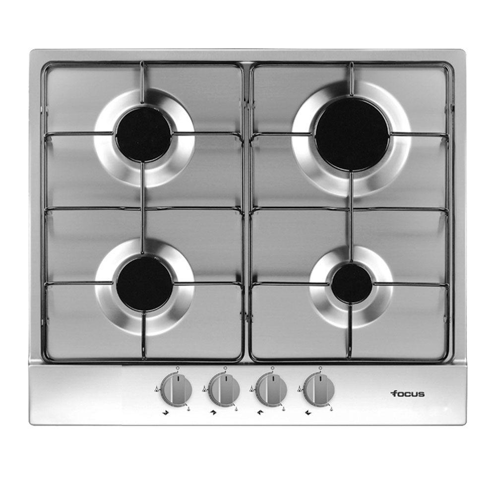 Focus Plaque de Cuisson 4 Feux Gaz 60 cm F.401X Inox
