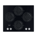 Ariston Plaque de Cuisson Encastrable AGS-61S-BK 4 Feux 60cm