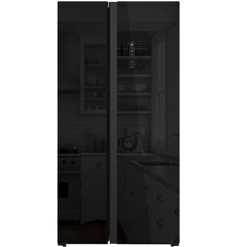 Side By HYUNDAI Inverter 617 Litres NoFrost verre Foncé