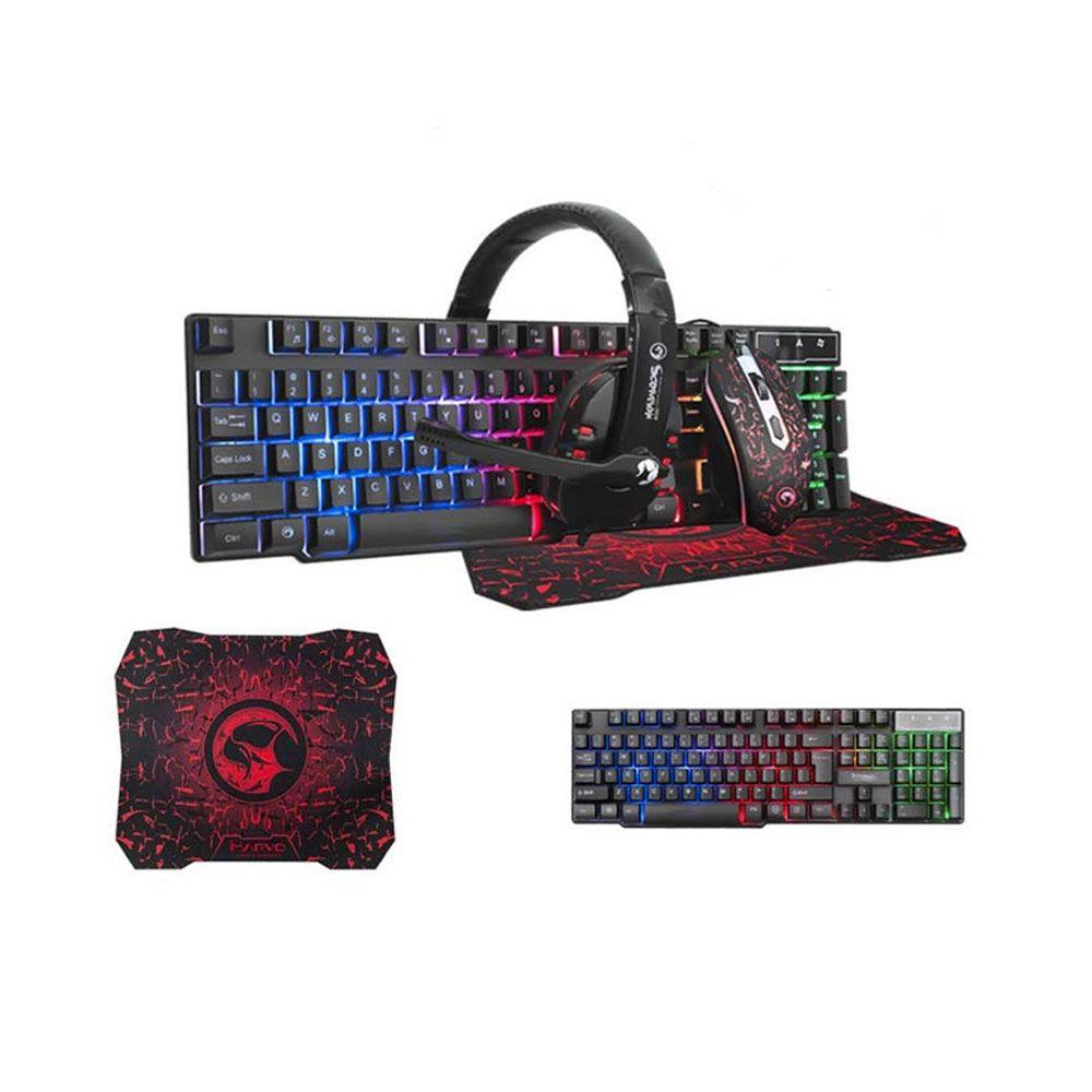 Gaming MACRO G301 Clavier+Souris+Casque+Tapis Souris