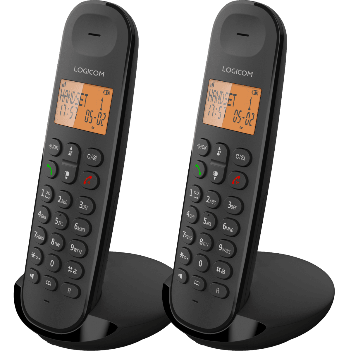 Logicom Téléphone Sans Fil DECT ILOA 250 Duo