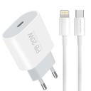 WUW Chargeur T79L PD3.0 20W + Cable Type-C vers Lightning
