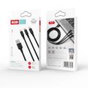 XO Chargeur NB173 2.4A 3N1 USB 1.2M