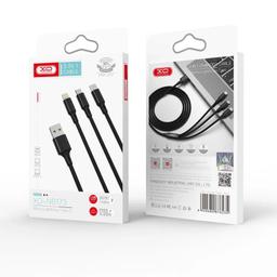 XO Chargeur NB173 2.4A 3N1 USB 1.2M