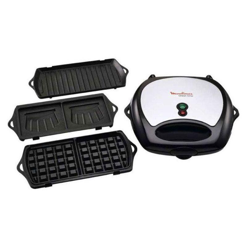 Moulinex Appareil à Panini 3en1 Gaufre, Croque-monsieur SW611812