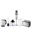 PRESTIGIA Mixeur Multifonctions 3en1 + Bouilloire 1,8L + Grill Pain Inox