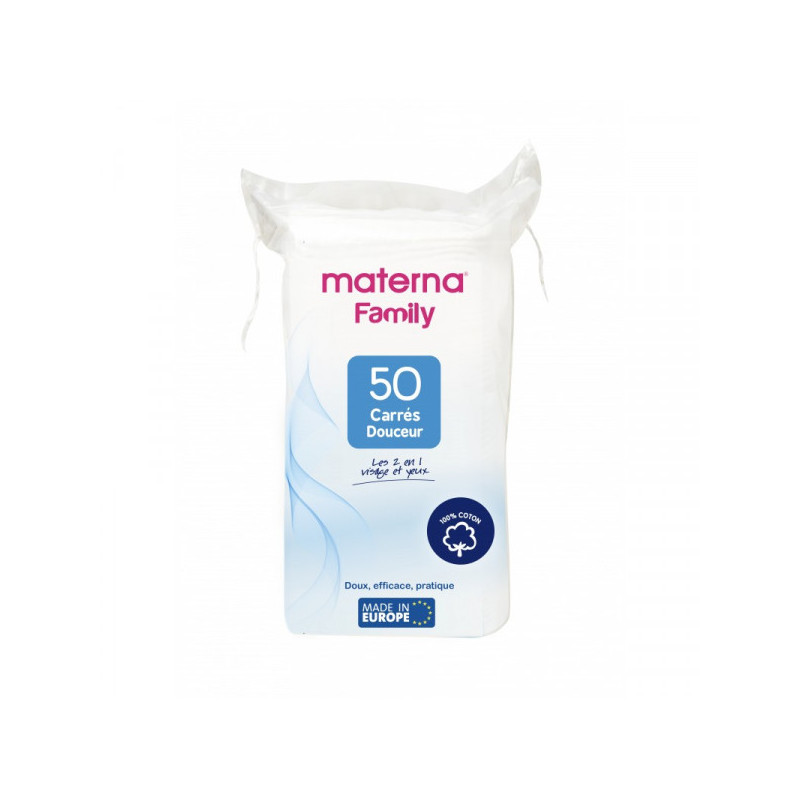 Materna Coton Carrés à démaquiller