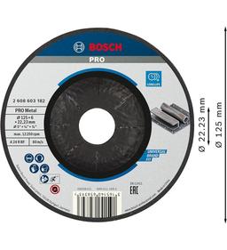 Bosch Disque Acier Ébarber 125X6X22.23
