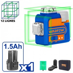 Laser à nivellement 360° 12 lignes vertes
