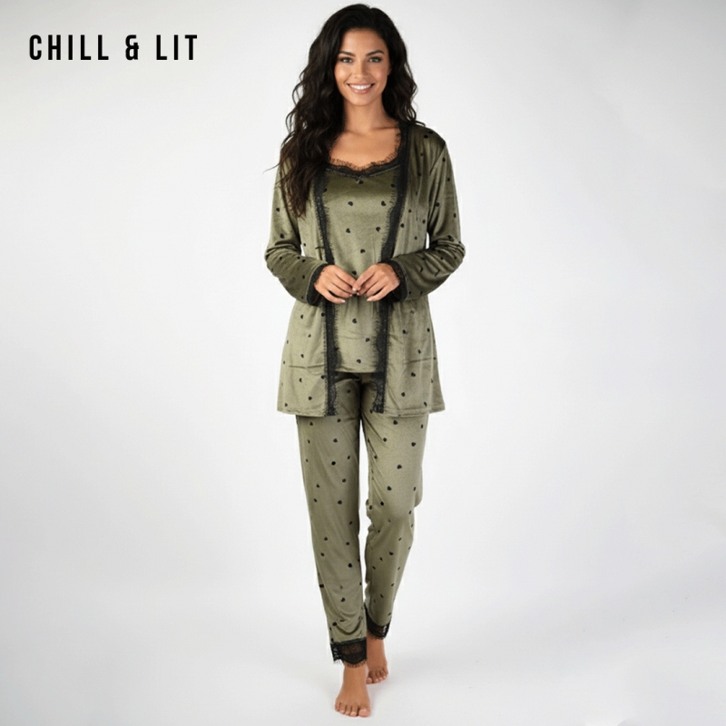 Pyjama Femme 3pièces