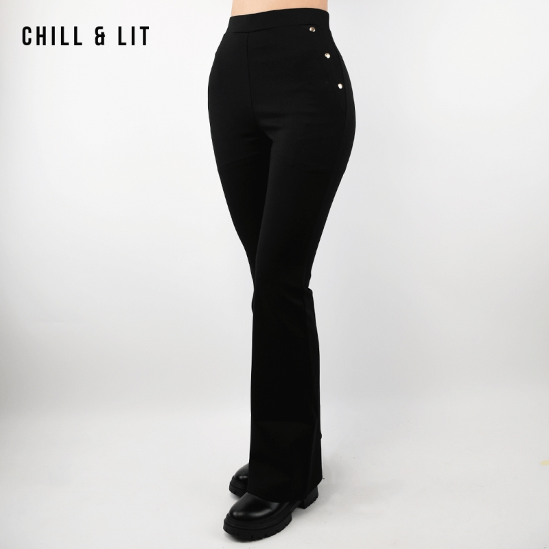Pantalon Taille Haute Patte