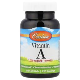 Carlson Vitamin A 250 capsules molles