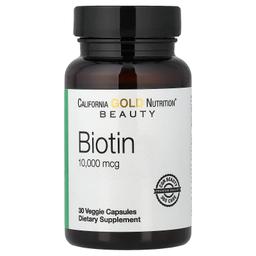 California Gold Nutrition Nutrition Biotin 30 gélules végétales