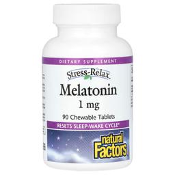 Natural Factors Stress-Relax, Melatonin 1 mg