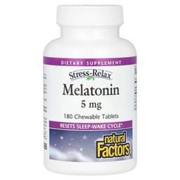 Natural Factors Stress-Relax, Melatonin 5 mg