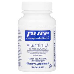 Pure Encapsulations Encapsulations Vitamin D3 120 gélules