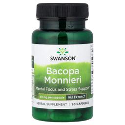 Swanson Vitamins Vitamins Bacopa Monnieri 90 gélules
