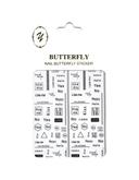 nail art Butterfly Z-D3552 mots phrases