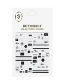 nail art Butterfly Z-D3551 mots bandes