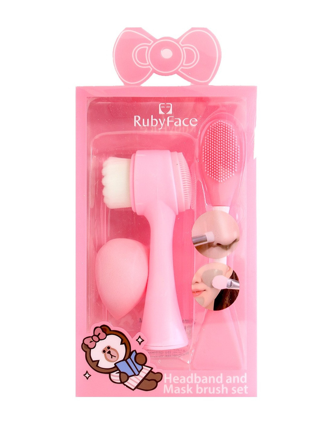 Coffret 2 brosse nettoyante & éponge -ruby face
