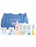 Biolane Coffret Sac Maman matelassé bleu