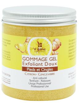 Gommage gel pied citron gingembre