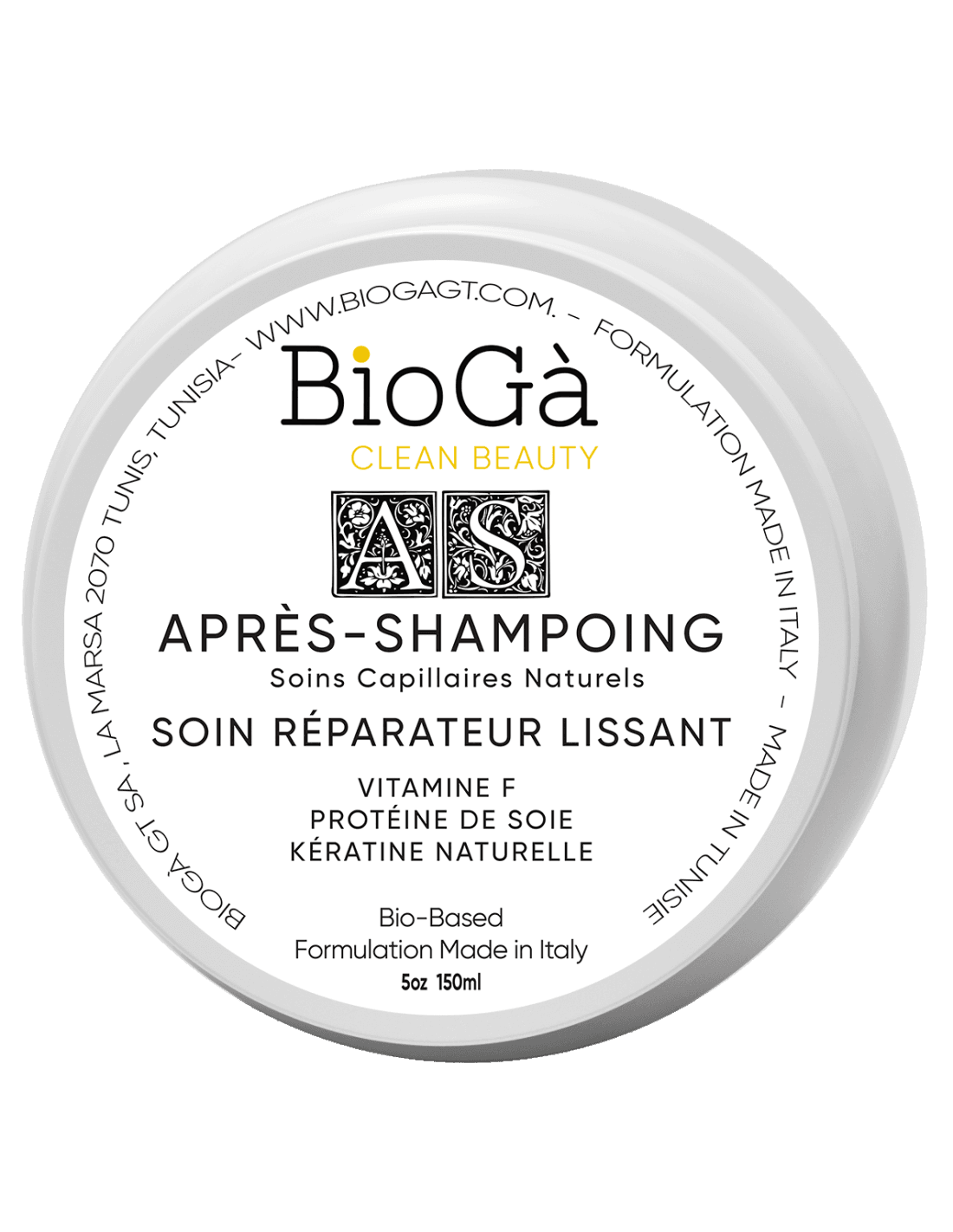 Clean beauty après-shampoing soin réparateur lissant -biogà