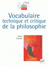 Vocabulaire technique critique de la philosophie