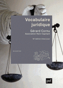 Vocabulaire juridique 10e édition